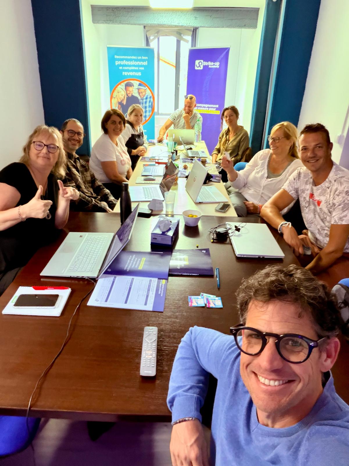 Le groupe BOOSTER du sud toulousain en plein module, au p&ocirc;le de formation